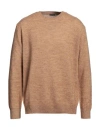 Retois Man Sweater Camel Size Xxxl Acrylic, Merino Wool, Alpaca Wool In Beige