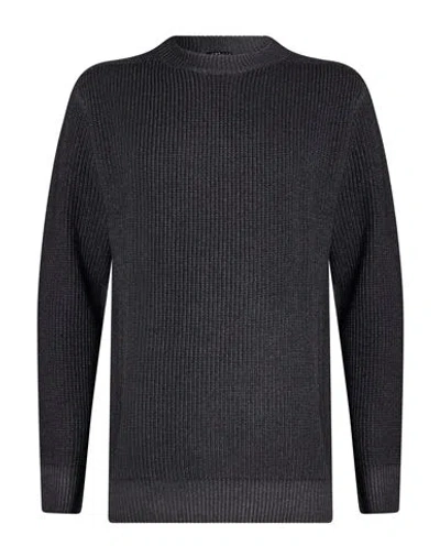 Retois Man Sweater Charcoal Size Xxl Merino Wool In Gray