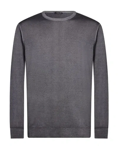 Retois Man Sweater Charcoal Size Xxl Merino Wool In Gray