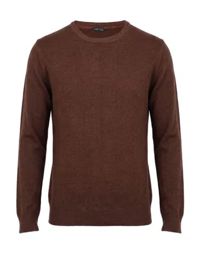 Retois Man Sweater Chocolate Brown Size M Merino Wool