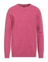 Retois Man Sweater Garnet Size Xxl Merino Wool In Pink