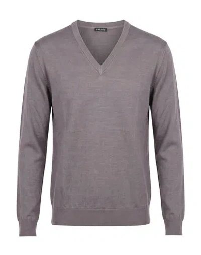 Retois Man Sweater Grey Size Xl Merino Wool In Multi