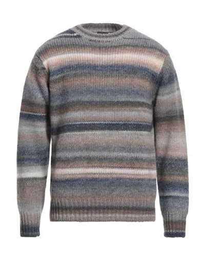 Retois Man Sweater Grey Size L Wool, Acrylic