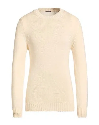 Retois Man Sweater Ivory Size M Merino Wool In Pink