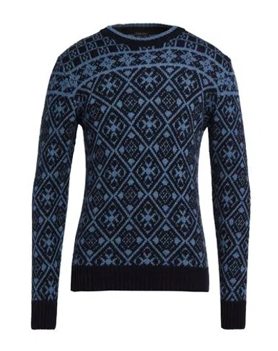 Retois Man Sweater Light Blue Size L Wool, Polyamide In Black