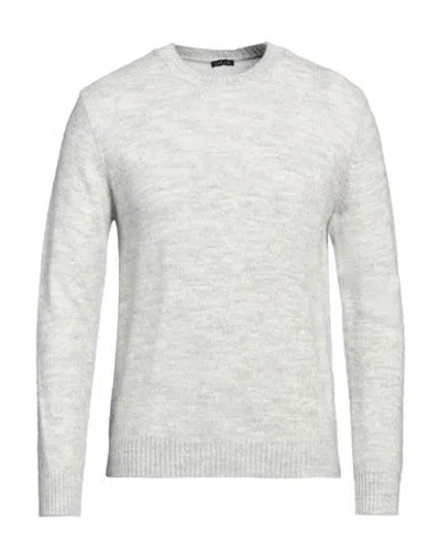 Retois Man Sweater Light Grey Size L Acrylic, Merino Wool, Alpaca Wool