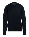 Retois Man Sweater Midnight Blue Size L Cotton, Merino Wool In Blue