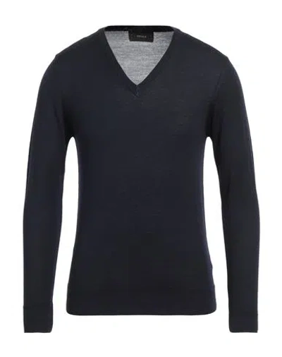 Retois Man Sweater Midnight Blue Size M Merino Wool