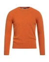 Retois Man Sweater Orange Size M Merino Wool