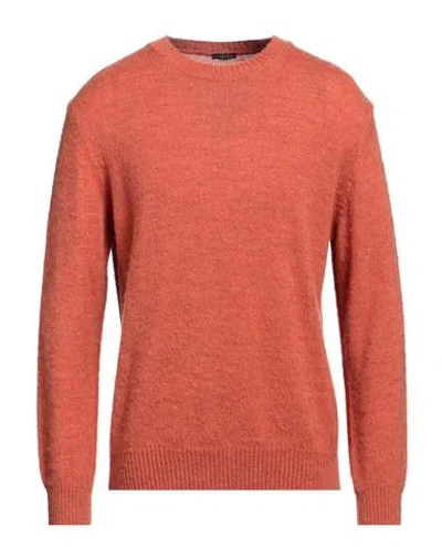 Retois Man Sweater Orange Size Xxl Acrylic, Merino Wool, Alpaca Wool