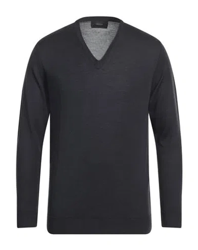 Retois Man Sweater Steel Grey Size L Merino Wool