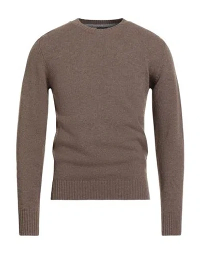 RETOIS RETOIS MAN SWEATER TAUPE SIZE M MERINO WOOL