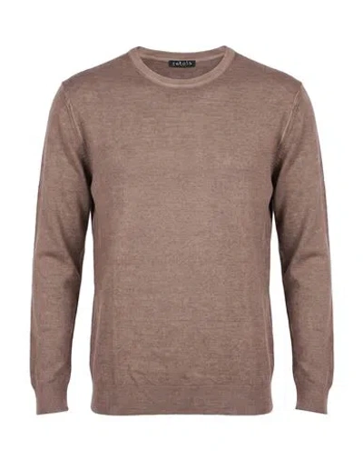 Retois Man Sweater Taupe Size Xxxl Merino Wool In Purple