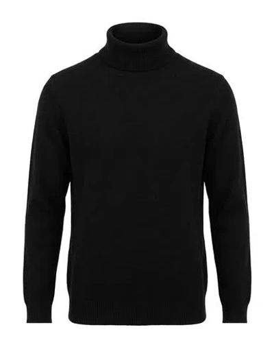 Retois Man Turtleneck Black Size Xl Wool, Polyamide