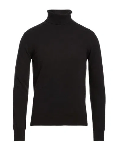 Retois Man Turtleneck Black Size Xxl Merino Wool