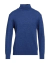 Retois Man Turtleneck Blue Size M Acrylic, Merino Wool, Alpaca Wool