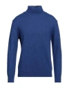 Retois Man Turtleneck Blue Size L Acrylic, Merino Wool, Alpaca Wool