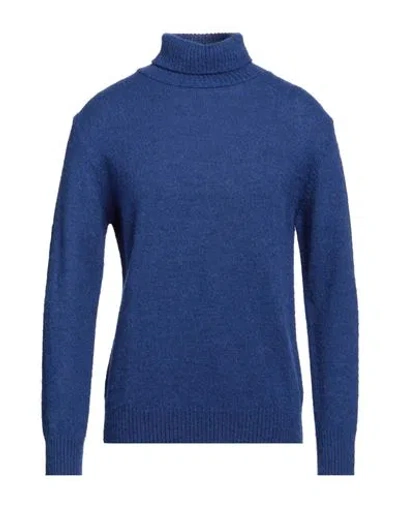 Retois Man Turtleneck Blue Size M Acrylic, Merino Wool, Alpaca Wool