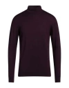 Retois Man Turtleneck Burgundy Size Xl Merino Wool In Red