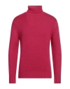 Retois Man Turtleneck Garnet Size L Merino Wool In Red