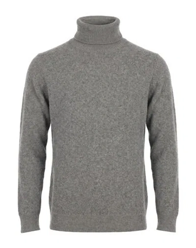 Retois Man Turtleneck Grey Size L Wool, Polyamide In Gray