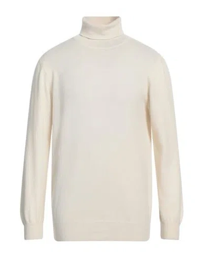 Retois Man Turtleneck Ivory Size L Merino Wool In White