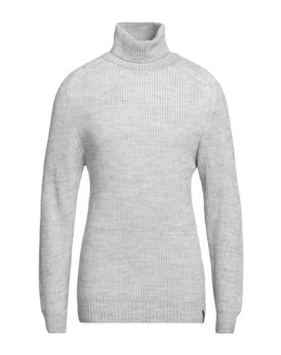 Retois Man Turtleneck Light Grey Size Xl Acrylic, Wool, Viscose In Gray