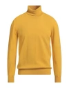 Retois Man Turtleneck Marigold Size Xxxl Cashmere, Merino Wool In Yellow