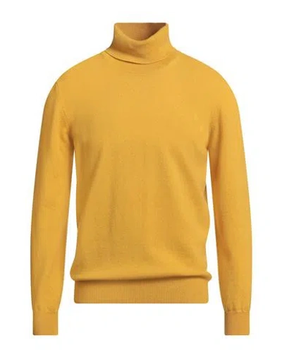 Retois Man Turtleneck Marigold Size Xxxl Cashmere, Merino Wool In Yellow