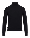 Retois Man Turtleneck Midnight Blue Size Xxl Wool, Polyamide In Black