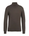 Retois Man Turtleneck Military Green Size L Merino Wool