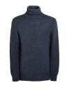 Retois Man Turtleneck Slate Blue Size Xl Merino Wool