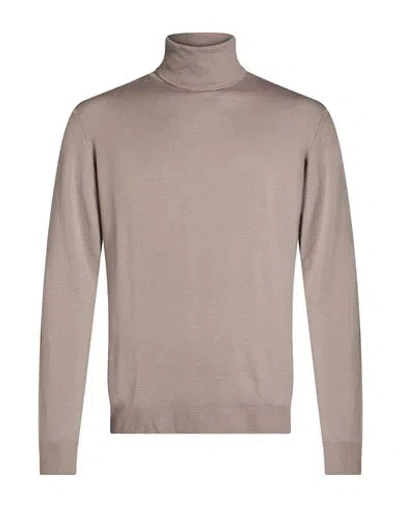 Retois Man Turtleneck Taupe Size Xxl Merino Wool In Gray