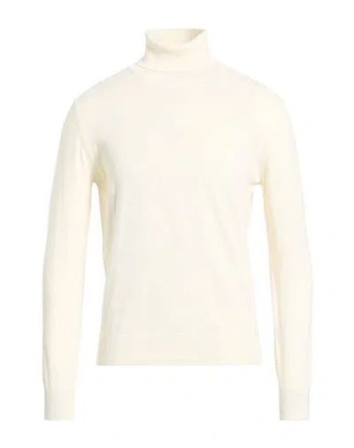 Retois Man Turtleneck White Size L Cotton, Wool