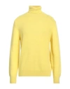 Retois Man Turtleneck Yellow Size L Acrylic, Wool, Alpaca Wool In Yellow