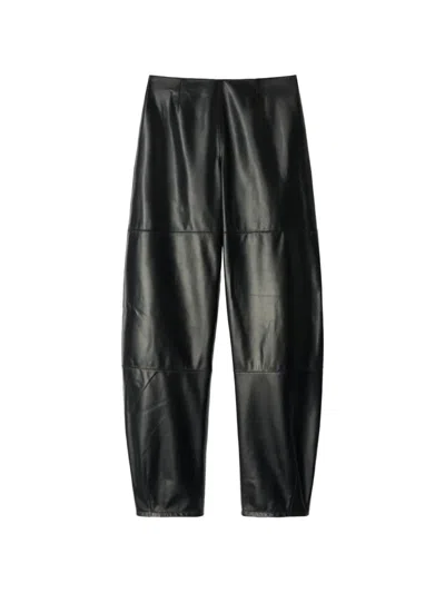 Retori Barrel-fit Leather Trousers In Black
