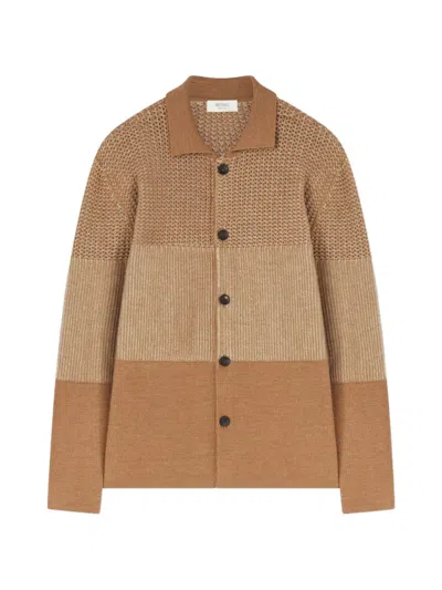 Retori Bicolor-effect Cardigan In Neutral