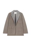 Retori Bicolour Wool Blazer In Multi
