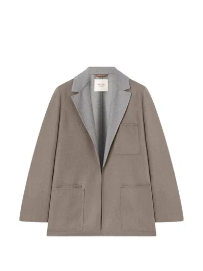 Retori Bicolour Wool Blazer In Multi