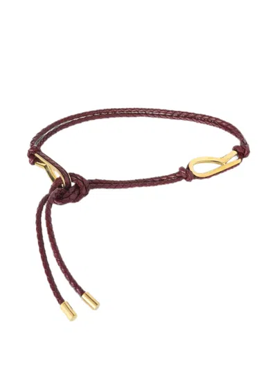 Retori Braided-knot Belt In Red