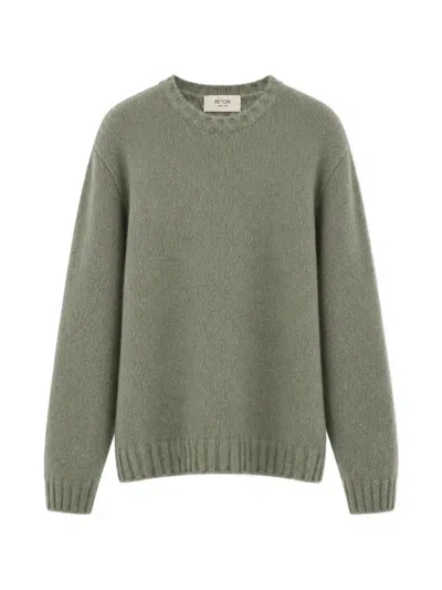 Retori Brushed Cashmere Sweater In Green