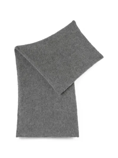 Retori Brushed Oversized Scarf In Gray