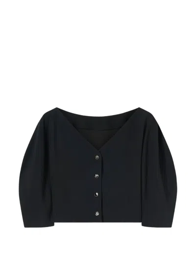 Retori Buttoned-back Blouse In Blue
