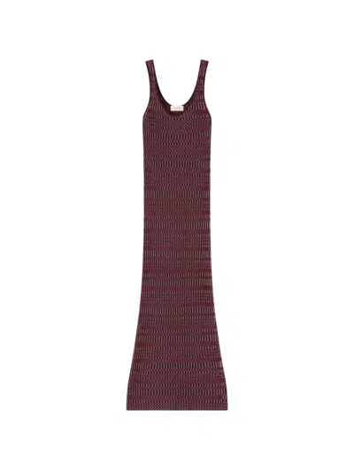 Retori Check-stitch Sleeveless Maxi Dress In Multi