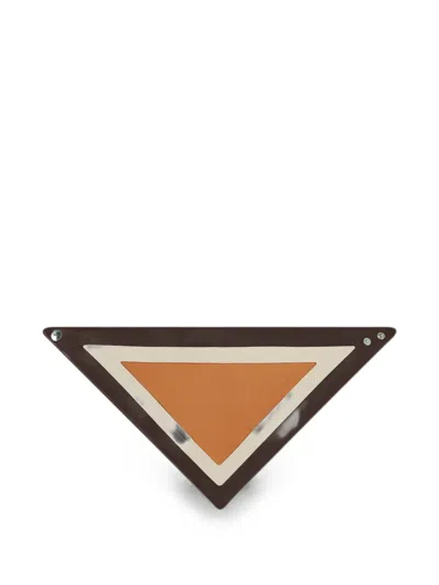 Retori Colour-block Scarf In Brown