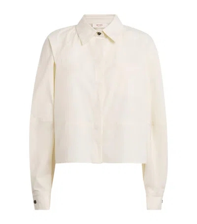 Retori Cotton Poplin Cropped Shirt In Neutral