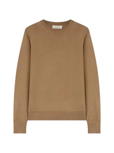 Retori Crew-neck Long-sleeve Sweater In Brown