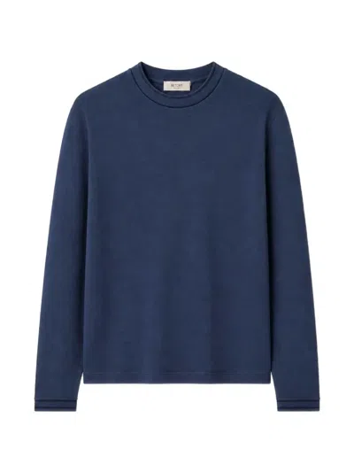 Retori Crew-neck Long-sleeve T-shirt In Blue