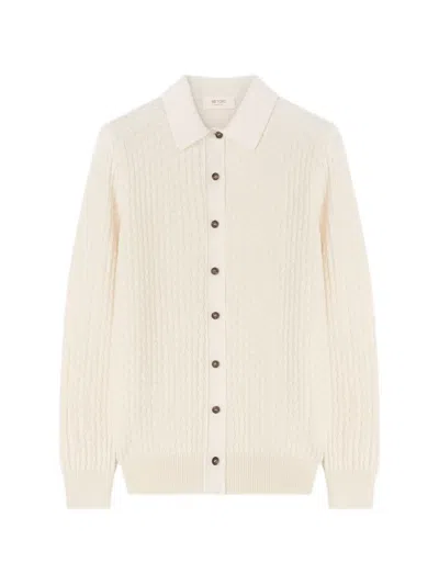 Retori Damier-pattern Cardigan In Neutral