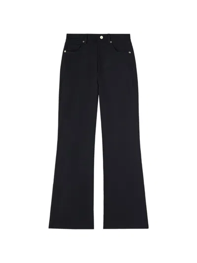 Retori Denim-effect Flared Trousers In Blue